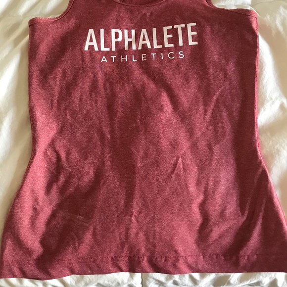 Alphalete Red Heathered Racerback Tank Top - M - Picture 4 of 4
